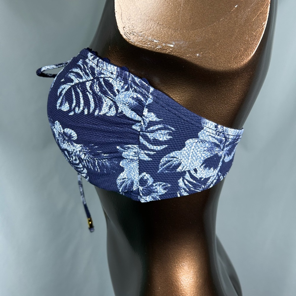 Tommy Bahama Chambray Blossoms Bandeau Bikini Top - Small - New - Picture 5 of 7